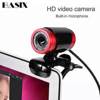 Basix Web Camera USB 2.0 Webcam HD 640*480 Resolving Power Webcam with Microphone MIC for Computer PC Laptop Web Cam
Basix Web Camera USB 2.0 Webcam HD 640*480 Resolving Power Webcam with Microphone MIC for Computer PC Laptop Web Cam