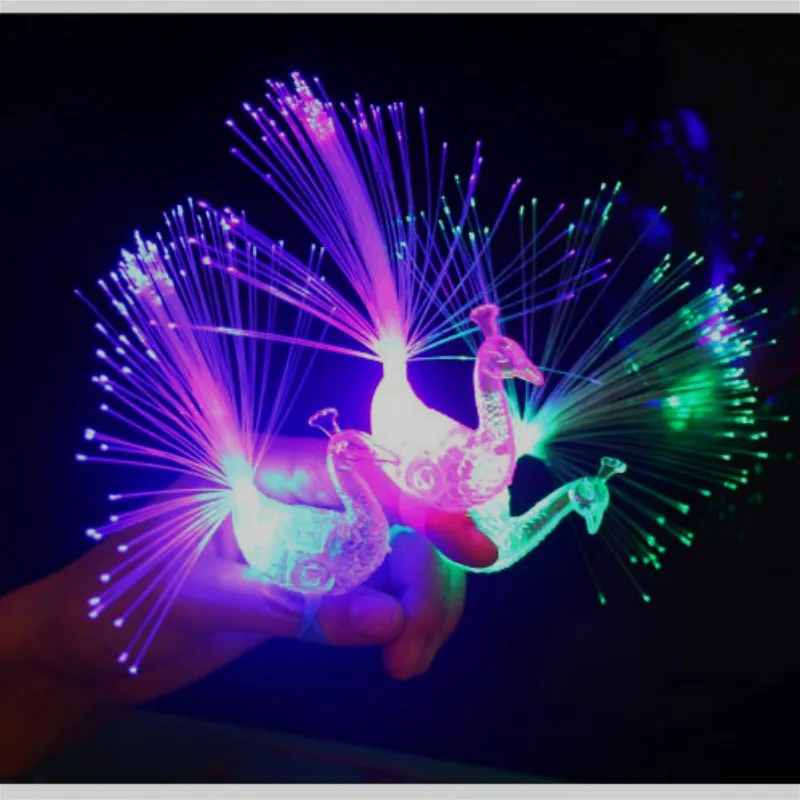 25pcs lot bulk Creative peacock finger lights luminous colour rings children's day Birthday Hallowmas party gifts toys
25pcs lot bulk Creative peacock finger lights luminous colour rings children's day Birthday Hallowmas party gifts toys