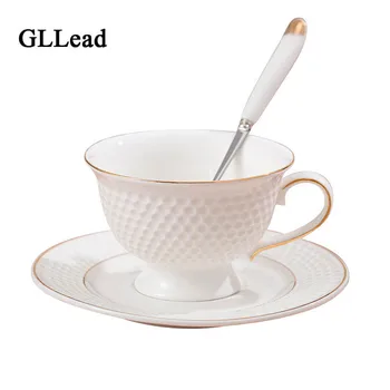 GLLead Chinese white Porcelain Tea Cup Simple Fashion Ceramic Coffee Cups Saucer High Quality Bone China Teacup Coffee sets
GLLead Chinese white Porcelain Tea Cup Simple Fashion Ceramic Coffee Cups Saucer High Quality Bone China Teacup Coffee sets