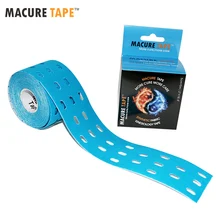 Poinçon kinésiologie bande 5 cm x 5 m respirant élastique sport kinésiologia bande soutien guérison douleur soulagement du Stress bandes athlétiques(China)