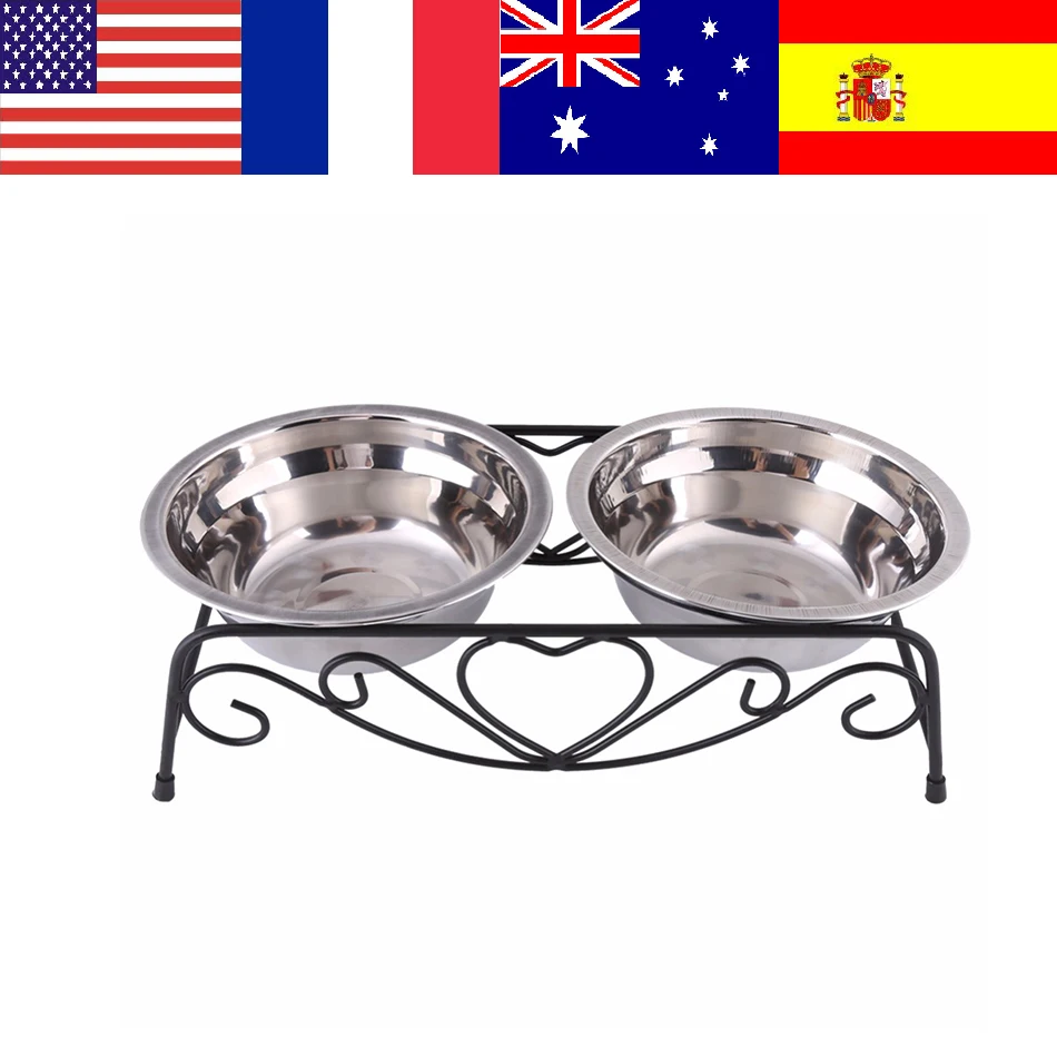 Stainless Steel Double Pet Bowls For Dog Puppy Cats Food Water Feeder Pets Supplies Feeding Dishes Dogs Bowl With Stand Rack
Stainless Steel Double Pet Bowls For Dog Puppy Cats Food Water Feeder Pets Supplies Feeding Dishes Dogs Bowl With Stand Rack
