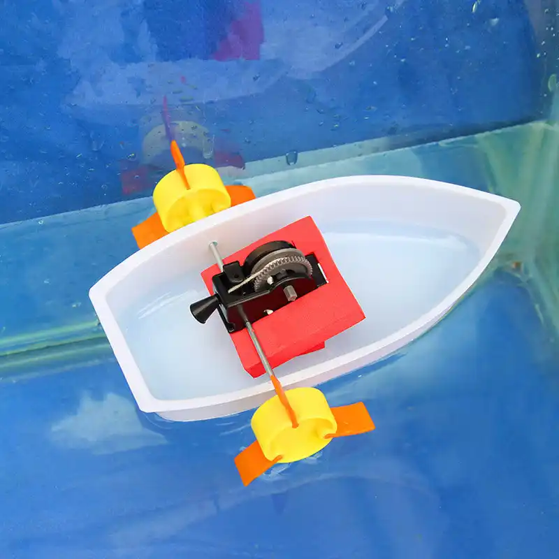 科学実験のおもちゃ手作りパドルホイールフェリーホイールボート船diy素材ディスカバリーおもちゃベストギフト子供 Boat Flag ボート基本ギフトナイジェリア Gooum