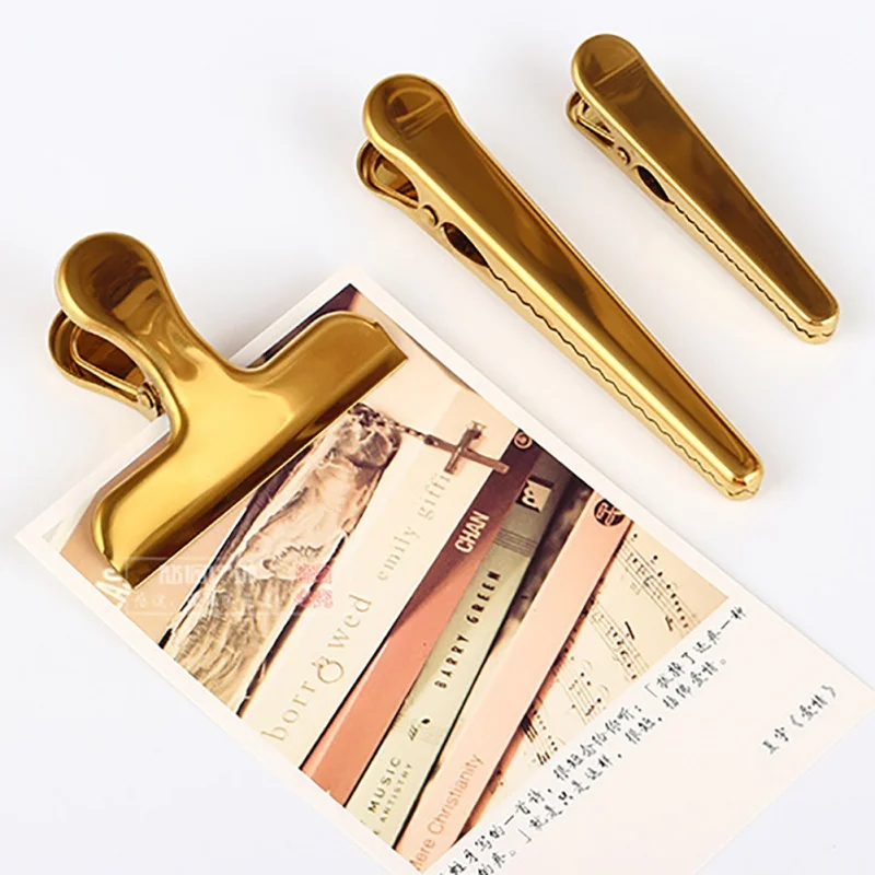 Outdoor Clip Little tools Stainless Steel with Brass Plated Clamp / Memo Clip Binder Clip for Traveling Hiking Journal
Outdoor Clip Little tools Stainless Steel with Brass Plated Clamp / Memo Clip Binder Clip for Traveling Hiking Journal