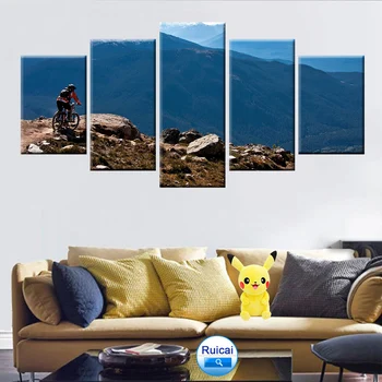 HD print 5 pieces modular canvas painting extreme sports mountain bike picture poster wall artist decoration
HD print 5 pieces modular canvas painting extreme sports mountain bike picture poster wall artist decoration
