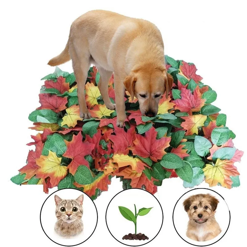 Artificial Leaves Blanket Pet Interactive Toys Find Food Training Sniffing Mat Puzzle Toys For Dogs Cats Playing
Artificial Leaves Blanket Pet Interactive Toys Find Food Training Sniffing Mat Puzzle Toys For Dogs Cats Playing