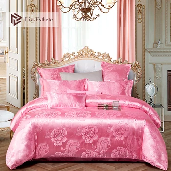 Liv-Esthete New Luxury Bedding Set Euro Jacquard Pink Double Adult Bedspread Flat Sheet Decorative Home Textiles Bed Linen Set
Liv-Esthete New Luxury Bedding Set Euro Jacquard Pink Double Adult Bedspread Flat Sheet Decorative Home Textiles Bed Linen Set