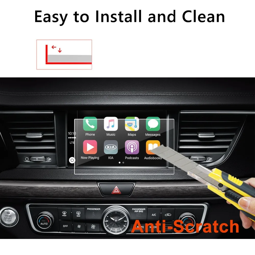 RUIYA tempered glass screen protective film for Kia Cadenza UVO car gps navigation screen,9H tempered glass screen protector
RUIYA tempered glass screen protective film for Kia Cadenza UVO car gps navigation screen,9H tempered glass screen protector