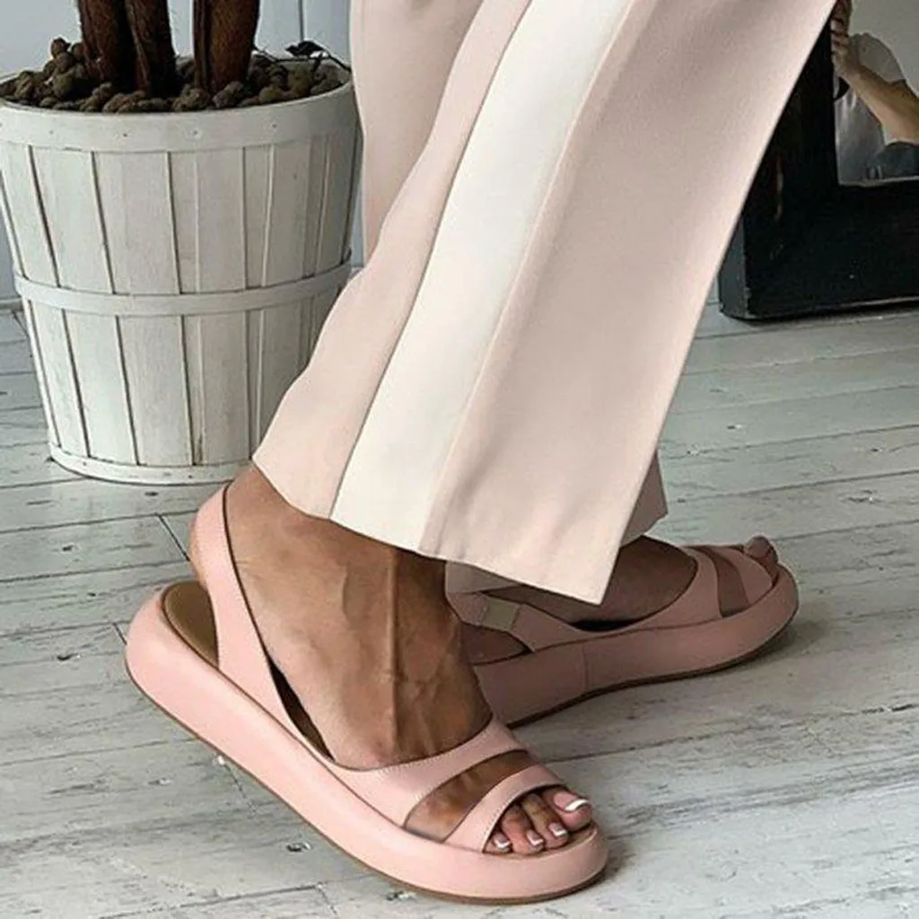 MUQGEW Women's Sandals Shoes 2019 Soft Thick Sole Slip on Summer Round Toe Slide Platform-Bottom Sandals Women Solid Beach Shoes
MUQGEW Women's Sandals Shoes 2019 Soft Thick Sole Slip on Summer Round Toe Slide Platform-Bottom Sandals Women Solid Beach Shoes