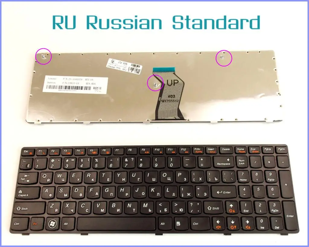 Russian RU Version Keyboard for LENOVO V-109820BS1 25-009754 25011306 MP-0A N4T-US Laptop With Frame
Russian RU Version Keyboard for LENOVO V-109820BS1 25-009754 25011306 MP-0A N4T-US Laptop With Frame