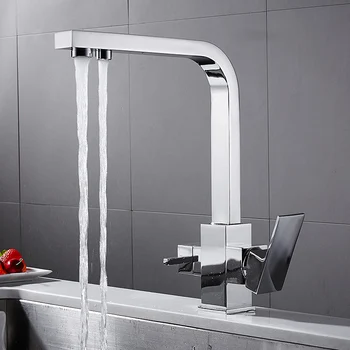 Square Solid Brass Kitchen Purification Faucet Drinking Tap Pure Water Faucet Hot Cold Mixer Taps Crane torneira cozinha
Square Solid Brass Kitchen Purification Faucet Drinking Tap Pure Water Faucet Hot Cold Mixer Taps Crane torneira cozinha