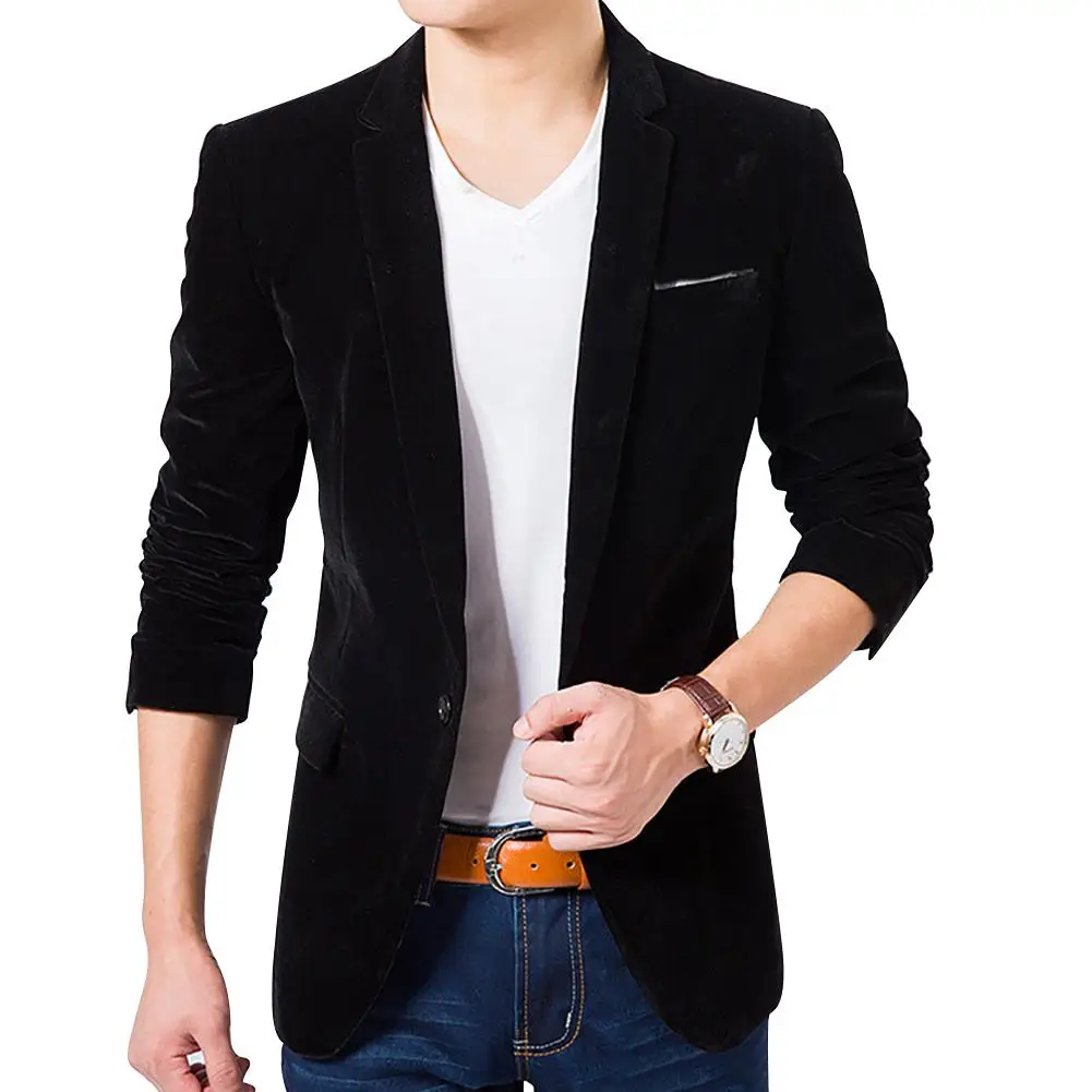 Fashion Men's Blazer Slim Fit Casual Business Suit Blazer Coat Jacket Outwear Top 2019
Fashion Men's Blazer Slim Fit Casual Business Suit Blazer Coat Jacket Outwear Top 2019