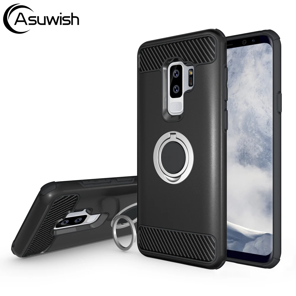 Magnetic Finger Ring Holder Phone Case For Samsung Galaxy S9 S9plus S 9 Plus SM G960 G960F SM-G960F Cases Car Stand Back Cover
Magnetic Finger Ring Holder Phone Case For Samsung Galaxy S9 S9plus S 9 Plus SM G960 G960F SM-G960F Cases Car Stand Back Cover