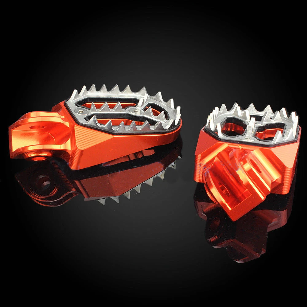 Motocross CNC Aluminum off-road Foot Pegs For Husqvarna KTM 85cc 100cc 250cc 300cc 520cc 530cc 2005-2015 
Motocross CNC Aluminum off-road Foot Pegs For Husqvarna KTM 85cc 100cc 250cc 300cc 520cc 530cc 2005-2015