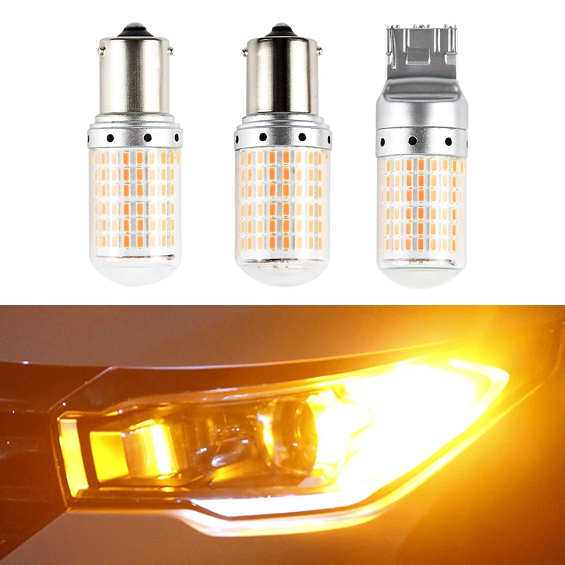 T20 7440 S25 1156 BAU15S BA15S LED Yellow Turn Signal Lights Bulb Amber No Anti Hyper Flash Error Free Bright 144SMD 12V 21W 1PC
T20 7440 S25 1156 BAU15S BA15S LED Yellow Turn Signal Lights Bulb Amber No Anti Hyper Flash Error Free Bright 144SMD 12V 21W 1PC