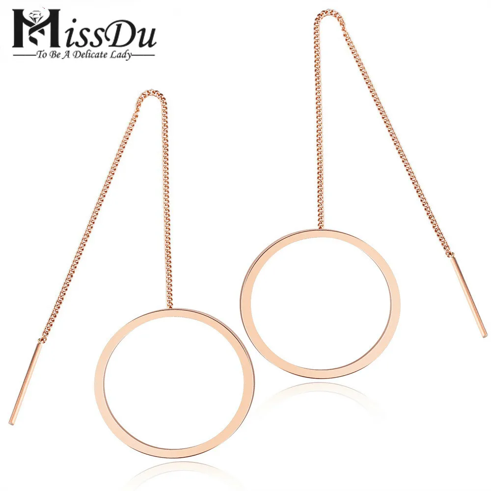 Drop & Dangle Long Earrings For Women Rose Gold Color Simple Round Design Stainless Steel Trendsetter's Favorite, GE334
Drop & Dangle Long Earrings For Women Rose Gold Color Simple Round Design Stainless Steel Trendsetter's Favorite, GE334