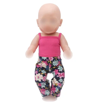 Doll clothes red strap clothes + black printed pants fit 43 cm baby dolls and 18 inch Girl dolls ccessories f303
Doll clothes red strap clothes + black printed pants fit 43 cm baby dolls and 18 inch Girl dolls ccessories f303