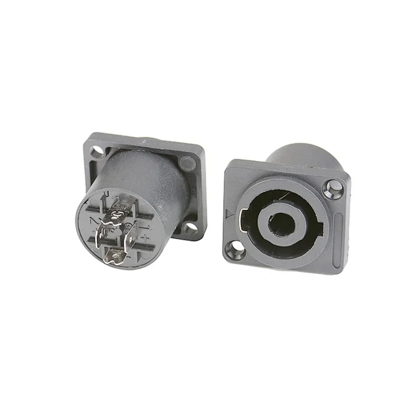 Auido Speaker Jack Twist Lock 4 Pole Square (Rectangle) Compatible with Neutrik Speakon NL4MP, NL4MPR, NL4FC, NL4FX, NLT4X, NL4
Auido Speaker Jack Twist Lock 4 Pole Square (Rectangle) Compatible with Neutrik Speakon NL4MP, NL4MPR, NL4FC, NL4FX, NLT4X, NL4