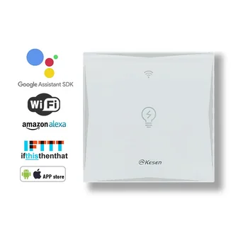 Touch Switch EU standard White fireproof waterproof Crystal Tempered Glass Panel, AC100~240V, LED indicator
Touch Switch EU standard White fireproof waterproof Crystal Tempered Glass Panel, AC100~240V, LED indicator