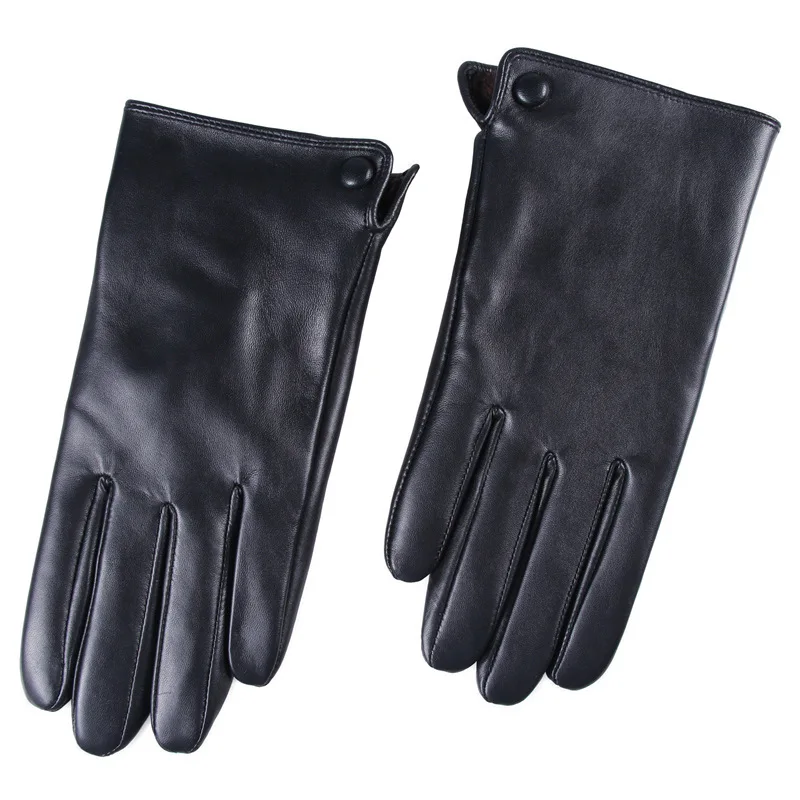 Men Sheepskin Gloves Winter Thermal Warm Touch Screen Driving Real Leather Gloves Black Button Autumn Full Finger Outdoor Gloves
Men Sheepskin Gloves Winter Thermal Warm Touch Screen Driving Real Leather Gloves Black Button Autumn Full Finger Outdoor Gloves