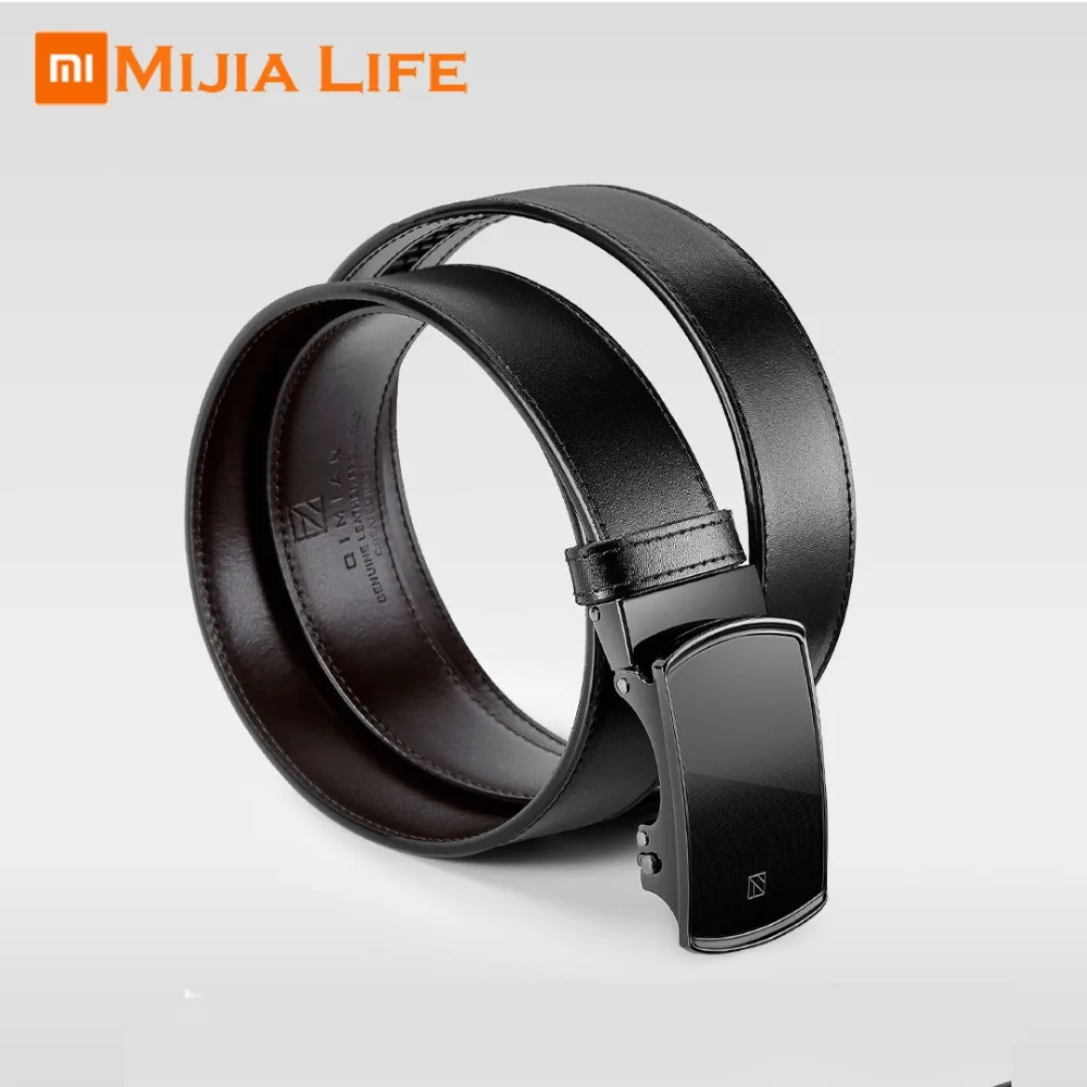 New Xiaomi Mijia Qimian Italian Leather Automatic Buckle Belt Double-sided Two-color can be Cut Length For exquisite business
New Xiaomi Mijia Qimian Italian Leather Automatic Buckle Belt Double-sided Two-color can be Cut Length For exquisite business