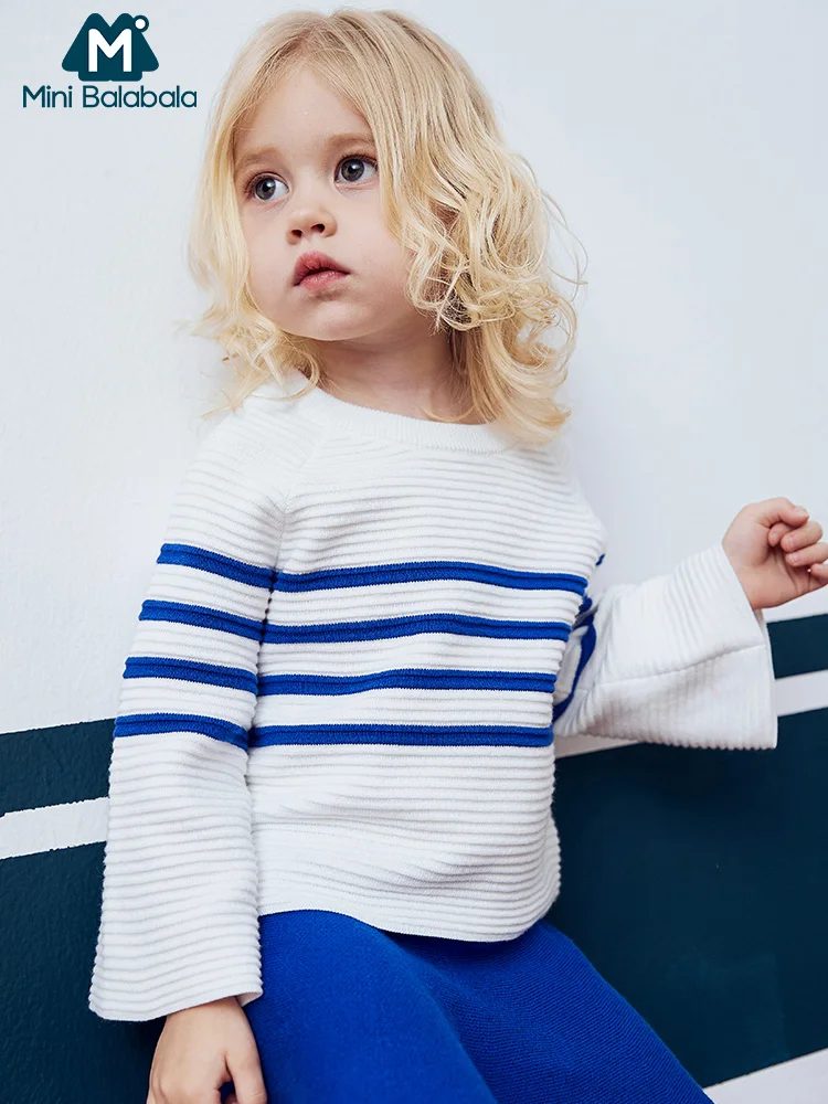Mini Balabala Kids Girls 2-Piece Contrasted Stripe Ribbed Knit Sweater + Uniform Skirt Set Children Toddler Girls Autumn Clothes
Mini Balabala Kids Girls 2-Piece Contrasted Stripe Ribbed Knit Sweater + Uniform Skirt Set Children Toddler Girls Autumn Clothes