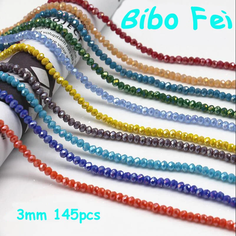 Free shipping multi color 3mm 145PCS Bicone crystal beads Cut Faceted Round Glass Beads,bracelet necklace Jewelry Making DIY
Free shipping multi color 3mm 145PCS Bicone crystal beads Cut Faceted Round Glass Beads,bracelet necklace Jewelry Making DIY