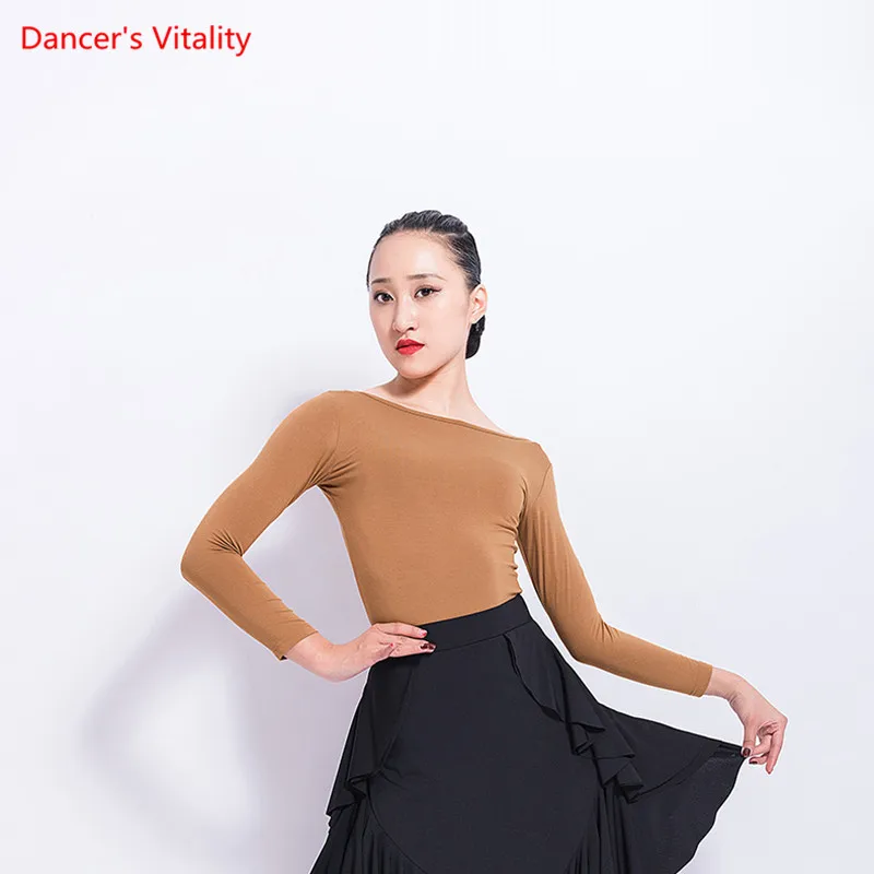 Autumn And Winter Women Long Sleeve Modal Belly Dance Blouse Top Practice Sexy Solid Belly Dance Practice Clothes Free Shipping
Autumn And Winter Women Long Sleeve Modal Belly Dance Blouse Top Practice Sexy Solid Belly Dance Practice Clothes Free Shipping