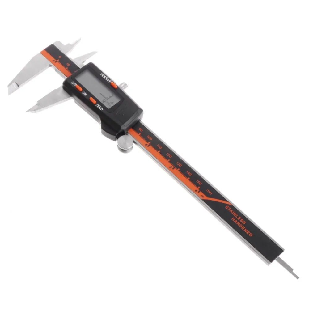 Electronic Digital Caliper Inch/Metric/Fractions 0-6 Inch/150 mm Stainless Steel
Electronic Digital Caliper Inch/Metric/Fractions 0-6 Inch/150 mm Stainless Steel