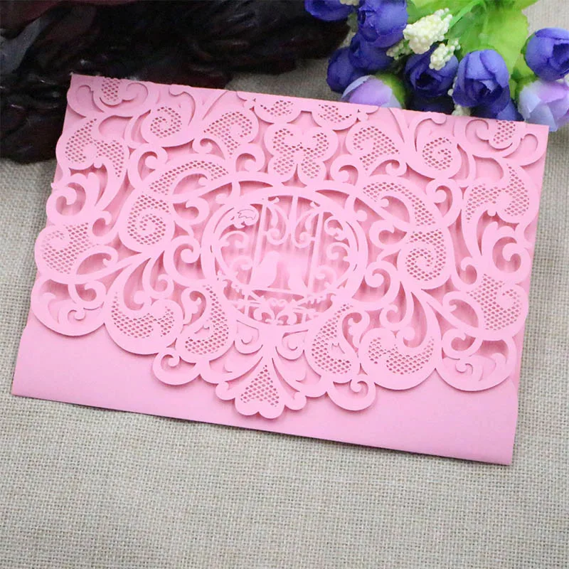 Fashion Romantic Laser Cut Wedding Invitation Card Groom Bride Carved Pattern Wedding Card Hollow Out Wedding Banquet Party AA
Fashion Romantic Laser Cut Wedding Invitation Card Groom Bride Carved Pattern Wedding Card Hollow Out Wedding Banquet Party AA