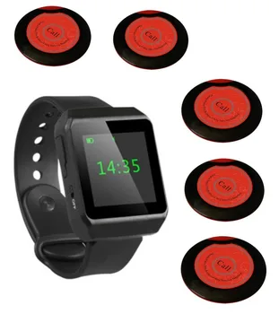 Free shiping! Watch pager, nurse watch, pager button 5 pcs, waiter caller, table bell,wireless calling system, watch service
Free shiping! Watch pager, nurse watch, pager button 5 pcs, waiter caller, table bell,wireless calling system, watch service