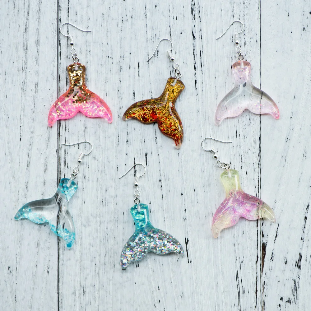 Mermaid Tail Drop Earrings Kawaii The Little Mermaid Glitter Tail Dangle Earrings Cute Handmade Fairy Tale women Earrings DIY
Mermaid Tail Drop Earrings Kawaii The Little Mermaid Glitter Tail Dangle Earrings Cute Handmade Fairy Tale women Earrings DIY