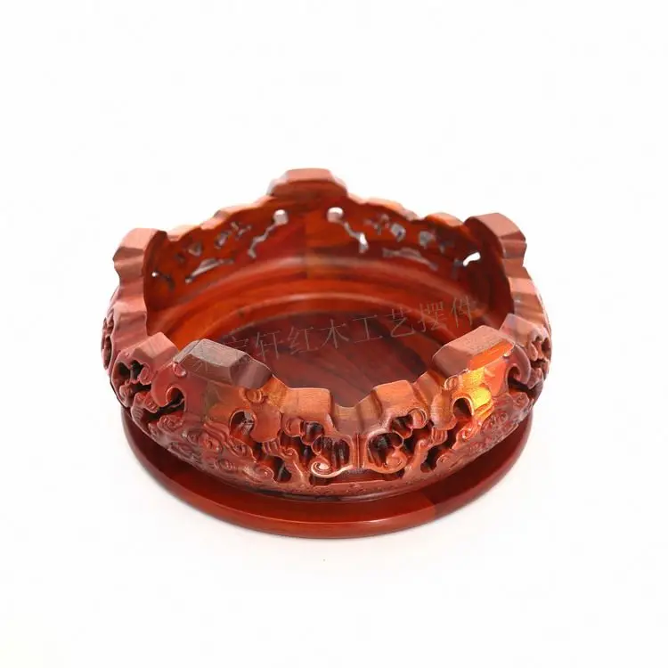Household act the role ofing is tasted rosewood carving furnishing articles aquarium Buddha circular base solid wood crafts | Мебель
