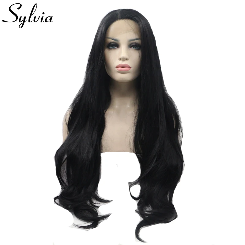 Sylvia 1b Black Natural Wave Synthetic Lace Front Wigs Black Glueless Long Heat Resistant Fiber Hair for Black Woman
Sylvia 1b Black Natural Wave Synthetic Lace Front Wigs Black Glueless Long Heat Resistant Fiber Hair for Black Woman