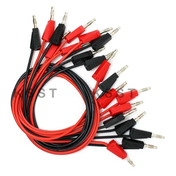 5 black Red 50cm 1m TL090 4mm Banana Plug 16AWG Test Leads Stackable Banana Plug High Voltage Testing Cable Test Leads Connector
5 black Red 50cm 1m TL090 4mm Banana Plug 16AWG Test Leads Stackable Banana Plug High Voltage Testing Cable Test Leads Connector