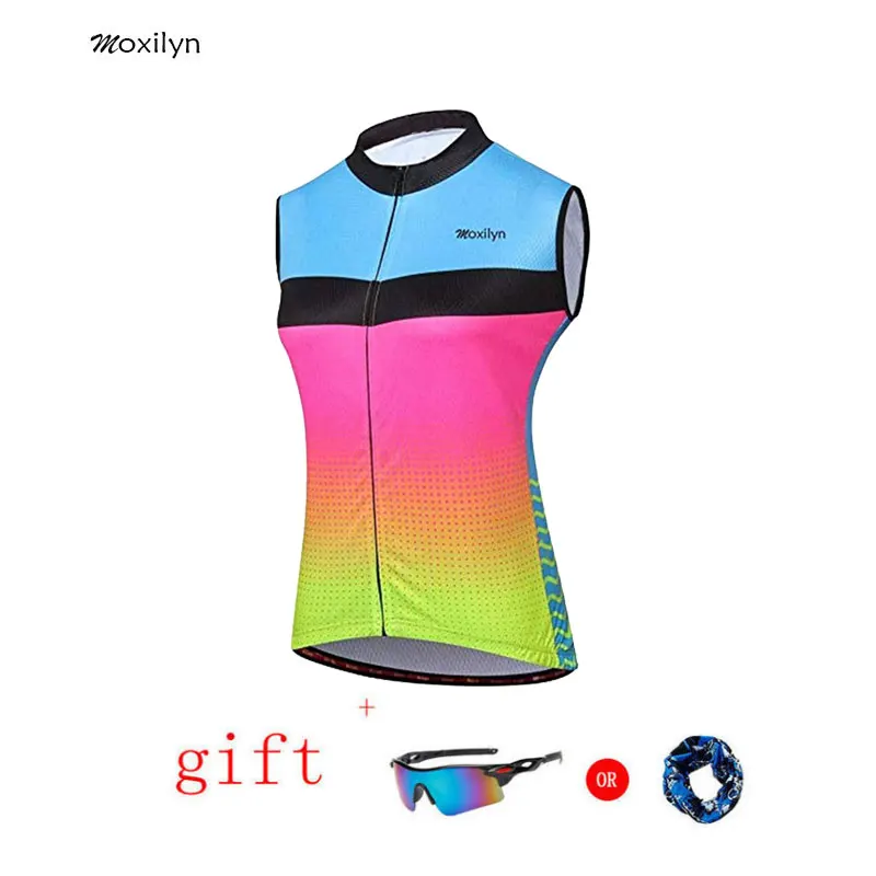 Moxilyn Women's Cycling Vests Jerseys Breathable Mesh UV Protection Biking Sleeveless Clothing Ladies Bicycle Tights
Moxilyn Women's Cycling Vests Jerseys Breathable Mesh UV Protection Biking Sleeveless Clothing Ladies Bicycle Tights