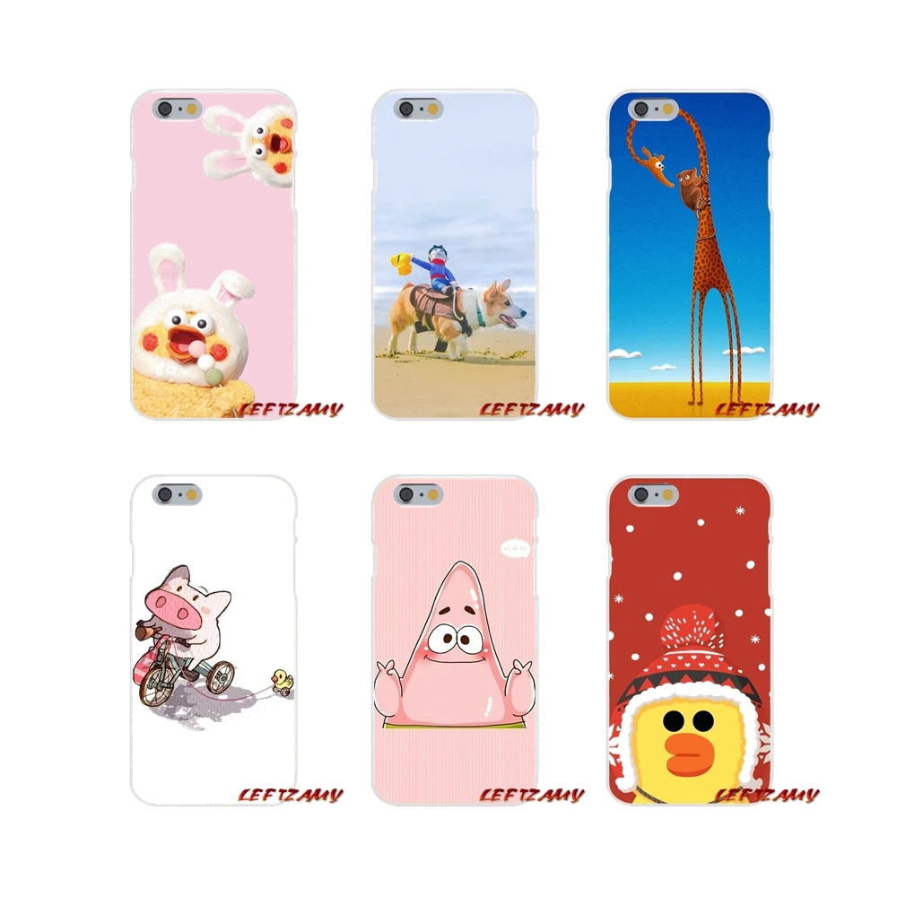 For iPhone X XR XS MAX 4 4S 5 5S 5C SE 6 6S 7 8 Plus Cute Lovely Cartoon Animals Accessories Phone Shell Covers | Мобильные телефоны
