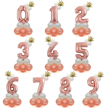 Partigos 32inch Number 1 2 3 4 5 6 7 8 9 Foil Air balloon Mini Crown Set Baby Shower Birthday Party Balaos Party Decoration
Partigos 32inch Number 1 2 3 4 5 6 7 8 9 Foil Air balloon Mini Crown Set Baby Shower Birthday Party Balaos Party Decoration