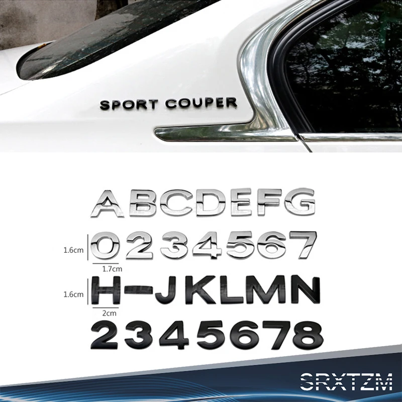 SRXTZM 25mm Chrome Metal Zinc DIY ABC 123 Letters Digital Heart Star Car Styling Refitting Emblem Telephone Number Alphabet 3D
SRXTZM 25mm Chrome Metal Zinc DIY ABC 123 Letters Digital Heart Star Car Styling Refitting Emblem Telephone Number Alphabet 3D