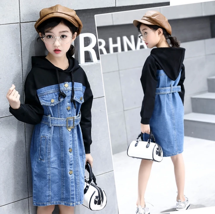 Children Girls Spring Autumn Sweatshirts Jeans Denims Dresses For 4 5 6 7 8 9 10 11 12Years Kids Girls Hooded Dresses Clothes
Children Girls Spring Autumn Sweatshirts Jeans Denims Dresses For 4 5 6 7 8 9 10 11 12Years Kids Girls Hooded Dresses Clothes