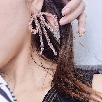 3pairs/lo fairy handmade pink bowknot tassel earrings female south Korean temperament melting long earrings
3pairs/lo fairy handmade pink bowknot tassel earrings female south Korean temperament melting long earrings