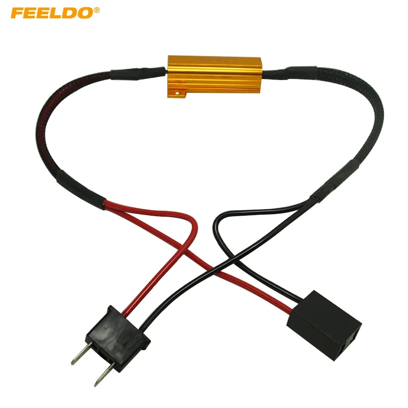 FEELDO 1Pc H7 Headlight Load Resistor Fog Lamps Decoder LED Canbus Connection Resistance Line LED Fog Lights Resistor #FD-5340
FEELDO 1Pc H7 Headlight Load Resistor Fog Lamps Decoder LED Canbus Connection Resistance Line LED Fog Lights Resistor #FD-5340