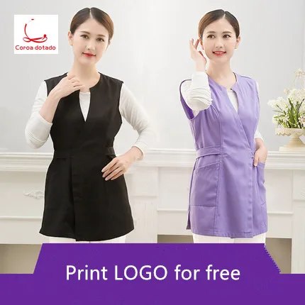 Beautician's work clothes shop guide salon tattoo artist manicurist's vest uniform
Beautician's work clothes shop guide salon tattoo artist manicurist's vest uniform