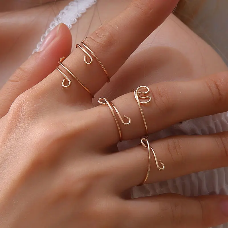 Gift For Women 5 Pcs/Set Gold Color New Arrival Knuckle Ring Rings Simple Set Bijoux Curving Adjustable Elegant Finger Ring
Gift For Women 5 Pcs/Set Gold Color New Arrival Knuckle Ring Rings Simple Set Bijoux Curving Adjustable Elegant Finger Ring