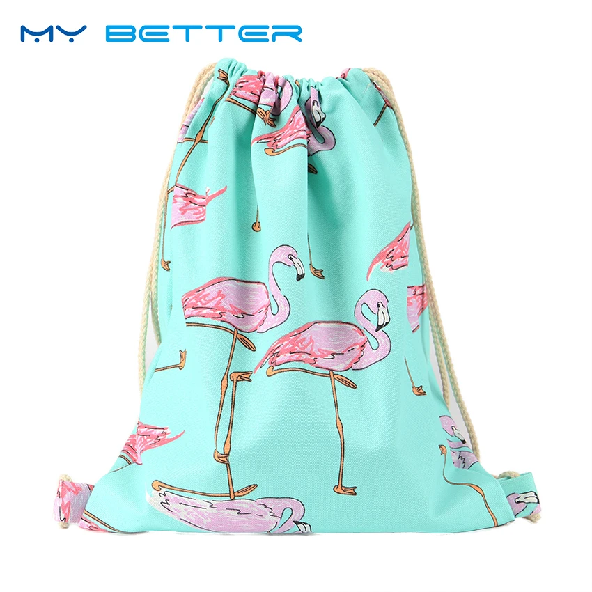 Flamingo Printing Canvas School Bags Flamingo Travel Portable Backpacks Drawstring Bag for Women and Students
Flamingo Printing Canvas School Bags Flamingo Travel Portable Backpacks Drawstring Bag for Women and Students