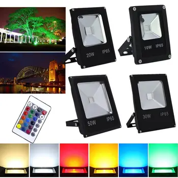 LED RGB FloodLight 10W 20W 30W 50W 220V Led COB Chip Flood light Spotlight Outdoor Lighting Wall Washer Lamp Reflector IP65
LED RGB FloodLight 10W 20W 30W 50W 220V Led COB Chip Flood light Spotlight Outdoor Lighting Wall Washer Lamp Reflector IP65