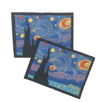 1Pcs New Arrival Impressionist Parches Patch Patches for Clothes Iron on Clothes Jacket Shoes Appliques Badge Stripe Sticker
1Pcs New Arrival Impressionist Parches Patch Patches for Clothes Iron on Clothes Jacket Shoes Appliques Badge Stripe Sticker
