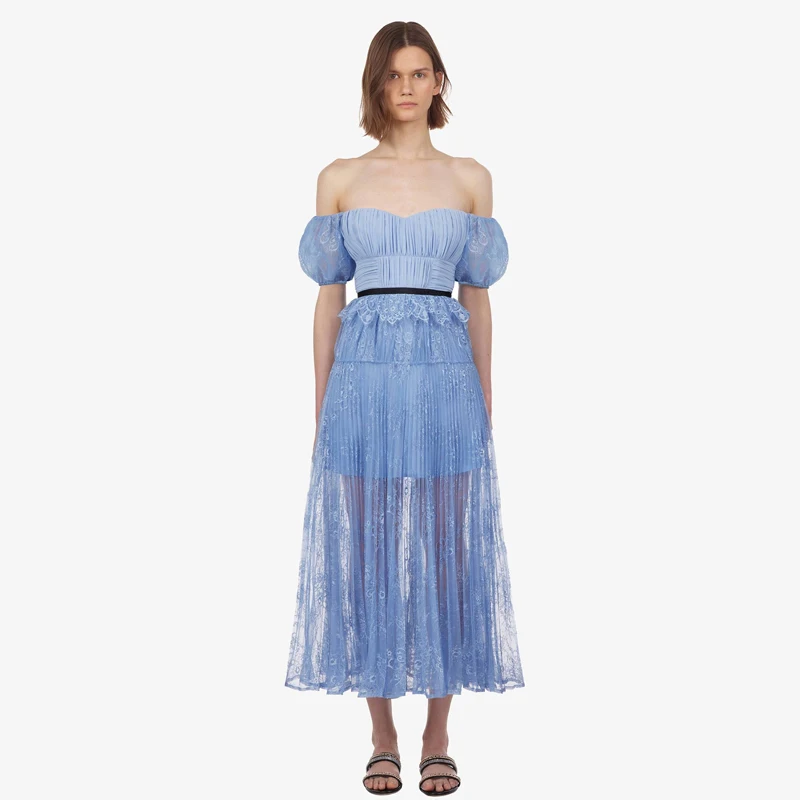 Sexy Women Blue Lace Dress Stitching Tube-top Party Dress 2019 Summer New Fashion Pleated Beach Dresses
Sexy Women Blue Lace Dress Stitching Tube-top Party Dress 2019 Summer New Fashion Pleated Beach Dresses