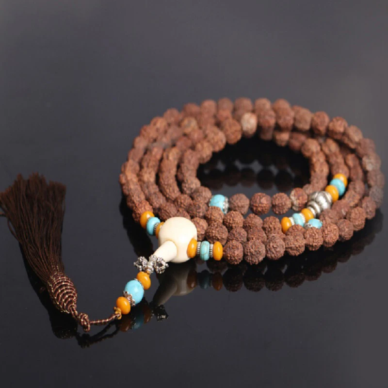 Buddhist 8mm Natural Tibetan Rudraksha Bodhi Seed 108 Mala Jingang Pestle Bone Fringes Prayer Bracelet or Necklace Wholesale
Buddhist 8mm Natural Tibetan Rudraksha Bodhi Seed 108 Mala Jingang Pestle Bone Fringes Prayer Bracelet or Necklace Wholesale