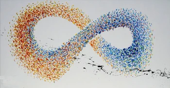 Wall art abstract painting oil on canvas Infinity Symbol Knife paintings thick large size colorful for living room hand painted
Wall art abstract painting oil on canvas Infinity Symbol Knife paintings thick large size colorful for living room hand painted