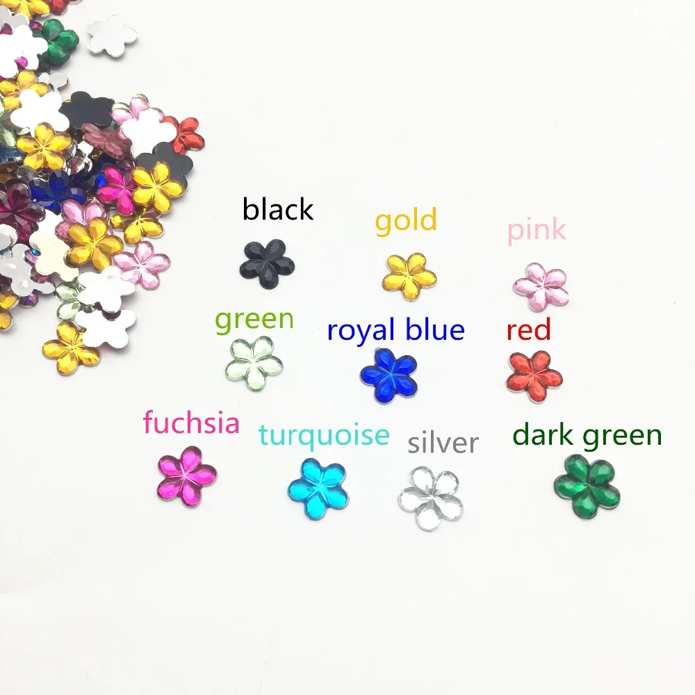 1000pcs 10mm Bright Shiny Flower Gems Silver Plated Flatbacks Embellishments DIY Phone Nail Decorations Crafts 10 Colors
1000pcs 10mm Bright Shiny Flower Gems Silver Plated Flatbacks Embellishments DIY Phone Nail Decorations Crafts 10 Colors
